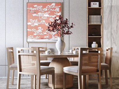 New Chinese Dining Table and Chair Combination model