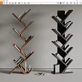 Minotti Bookshelf Book Storage Rack 3d model