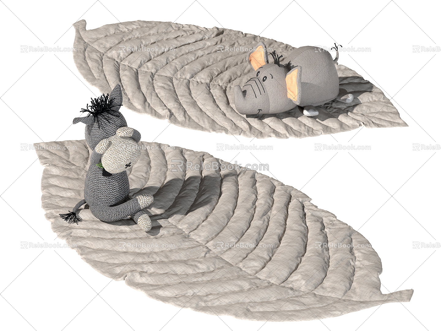 Children's Carpet Modern Shape Carpet 3d model