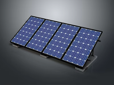 Efficient Solar Panels As Practical Household Electrical Appliance For Renewable Power Generation 3d model