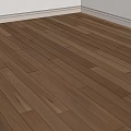 Light Tone Wooden Floor With Natural Wood Grain And White Baseboard In Room Corner