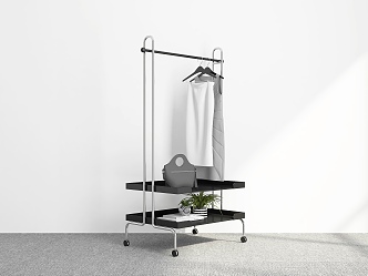 Hanger Floor-Standing Hanger Removable Hanger Coat Rack Storage Hanger Storage Rack Hanger 3d model