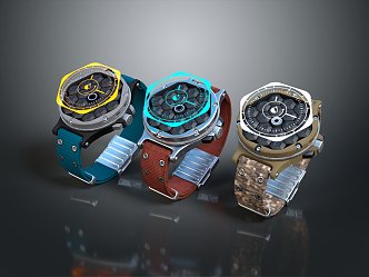 Modern Watch Science Fiction Watch Future Watch Concept Watch 3d model