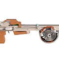 Coil spring crossbow 3d model