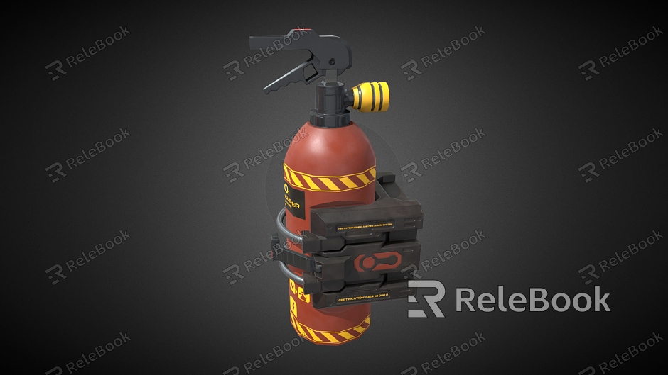 Fire Extinguisher Cartoon Fire Extinguisher Fire Equipment model