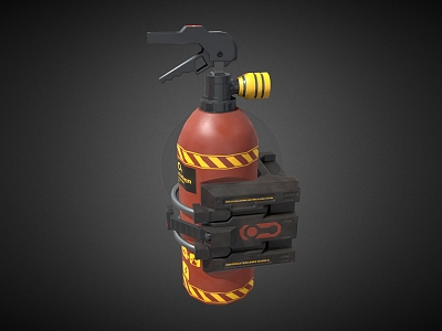 Fire Extinguisher Cartoon Fire Extinguisher Fire Equipment model