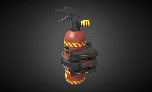 Fire Extinguisher Cartoon Fire Extinguisher Fire Equipment 3d model