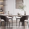 Modern Restaurant Interior Design With Open Layout Dining Table Chairs Wine Cabinet And Green Plant