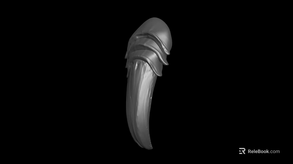 Unique Intricate Metal Spiked Decorative Object With Layered Textured Design 3d model 
