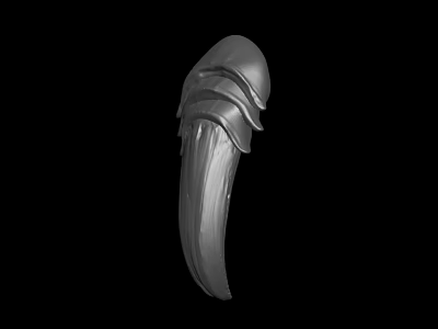 Unique Intricate Metal Spiked Decorative Object With Layered Textured Design 3d model
