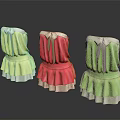 Cute Ruffled Hem Dresses in Yellow Pink Green with Bowknot Detail for Women