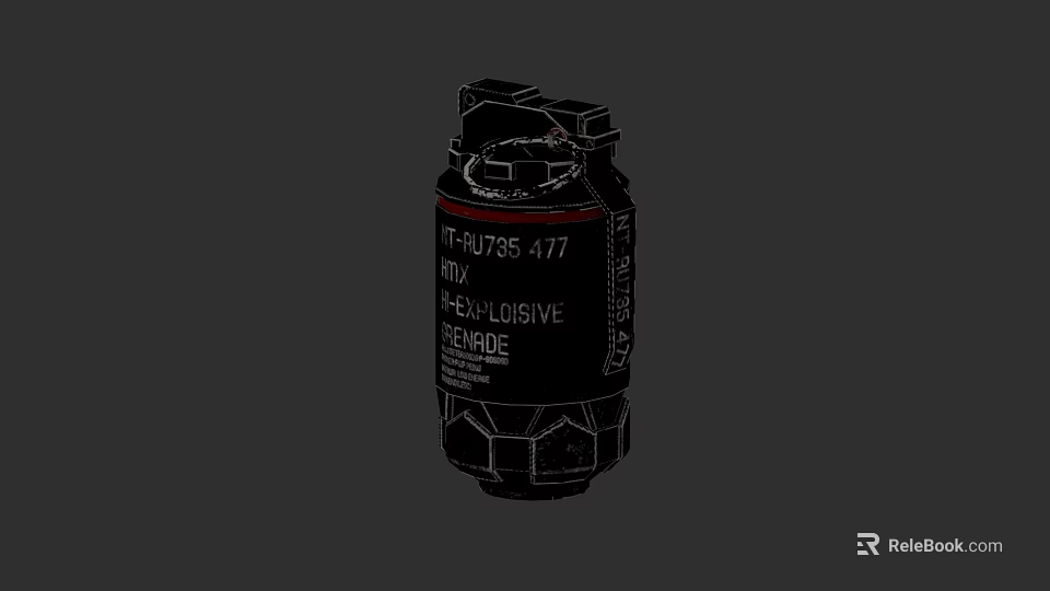 ATX Heavy Logistic Grenade TFU705 477 Military Weapon Design And Features 3d model 