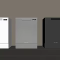Modern Kitchen Dishwashers In White Gray And Black Colors For Home Use