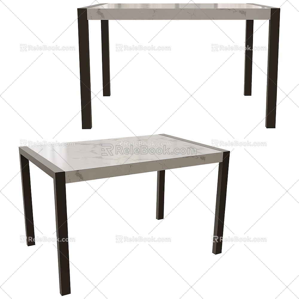 concept granite small dining table 18 3d model