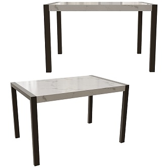 concept granite small dining table 18 3d model