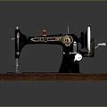 Sewing Machine Old-fashioned Sewing Machine Clothes Making Machine 3d model