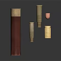 Detailed View Of Weapon Ammunition Components With Brass Cartridge Cases And Bullets