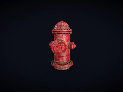 Old fire hydrant 3d model