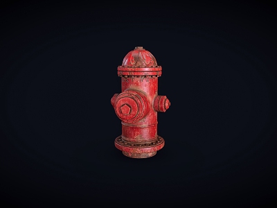 Old fire hydrant 3d model