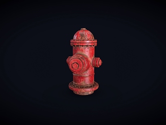 Old fire hydrant 3d model