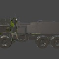 High mobility rocket launcher vehicle 3d model