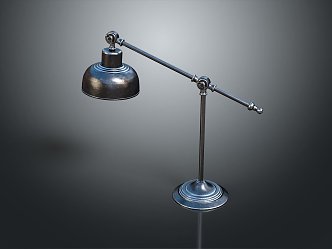 Table Lamp Industrial Table Lamp Homemade Table Lamp Industrial Wind Folding Table Lamp Lighting Lamps Lighting Fixtures 3d model