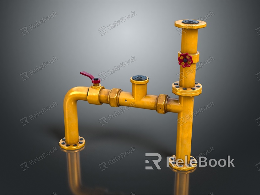 modern water pipe valve model