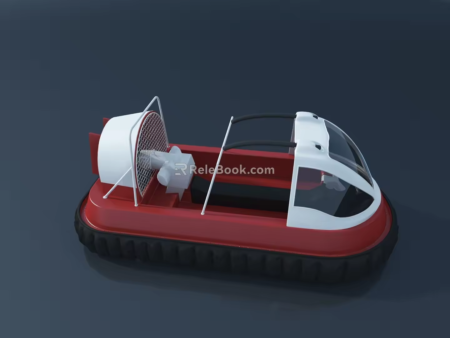 modern rail maglev train 3d model
