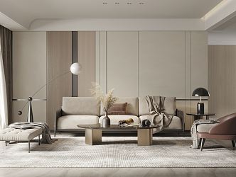 modern living room 3d model