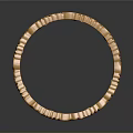 Decorative Golden Circular Household Item With Intricate Animal And Scroll Carvings For Home Decoration