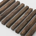 Natural Stone Wood Logs with Rustic Texture for Building and Decor Projects 3d model