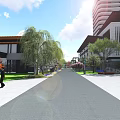 Modern Hospital Building Exterior Design With Medical Facility And Green Space