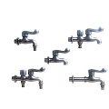 Various Modern Stainless Steel Water Faucet Designs with Different Handle Styles for Home Use