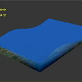 Natural Water Scene With Blue Rippled Surface Shimmering Liquid Form And Reflective Dark Background