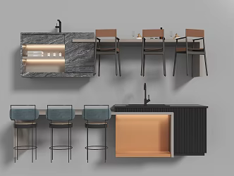 Bar 3d model