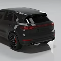 Black Porsche SUV With Sleek Exterior Design And Color Options Including Brown Gray