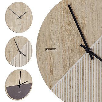 Modern clock wall clock 3d model