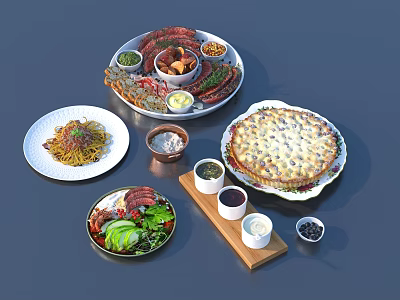 food western food gourmet fruit 3d model