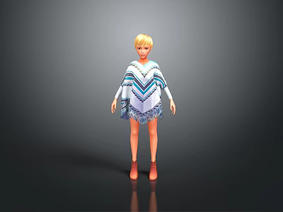 Cartoon Beauty Animation Beauty Animation Beauty Cartoon Girl Animation Girl Cartoon Girl Fantasy Beauty 3d model