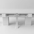 Modern Experiment Table Student Experiment Table 3d model