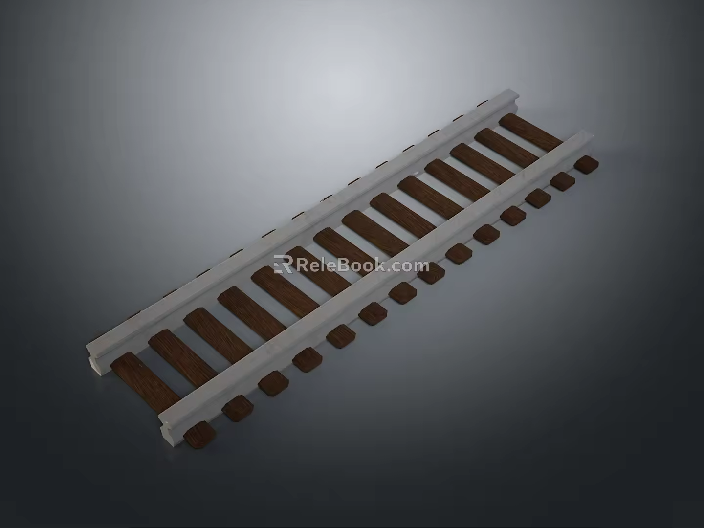 Tracks Cartoon Tracks Animation Tracks Railways Realistic Railways 3d model