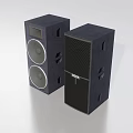 BECK Black Floor Standing Speaker System With Dual Woofer And Modern Design