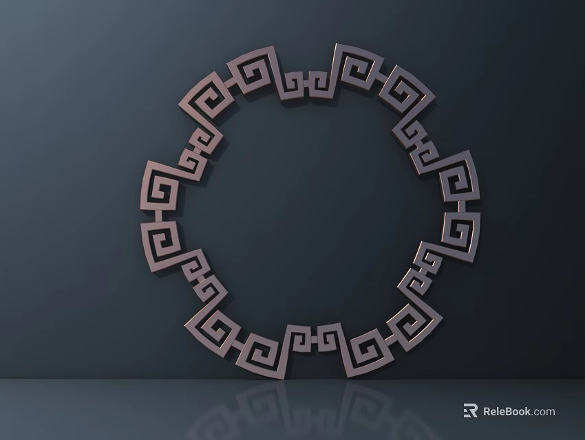 High Quality Hardware Tools Featuring Interlocking Geometric Ring Design on Dark Background 3d model