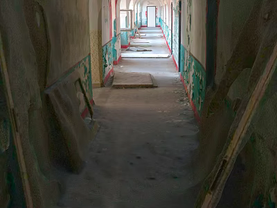 Jianou Aisle House Aisle Corridor 3d model