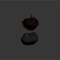 Wood Stone Material Rocks In Different Colors With Rough Textures And Small Branch Accents