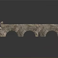 Rustic Stone Bench With Arched Supports And Natural Stone Material Design For Outdoor Use