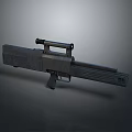 Tactical Sniper Rifle With Scope Long Barrel And Metal Body Design