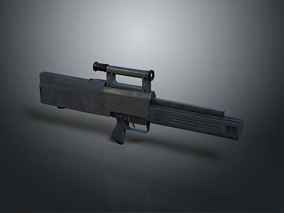 rifle semi-automatic rifle combat rifle battle rifle carbine war rifle attack rifle 3d model