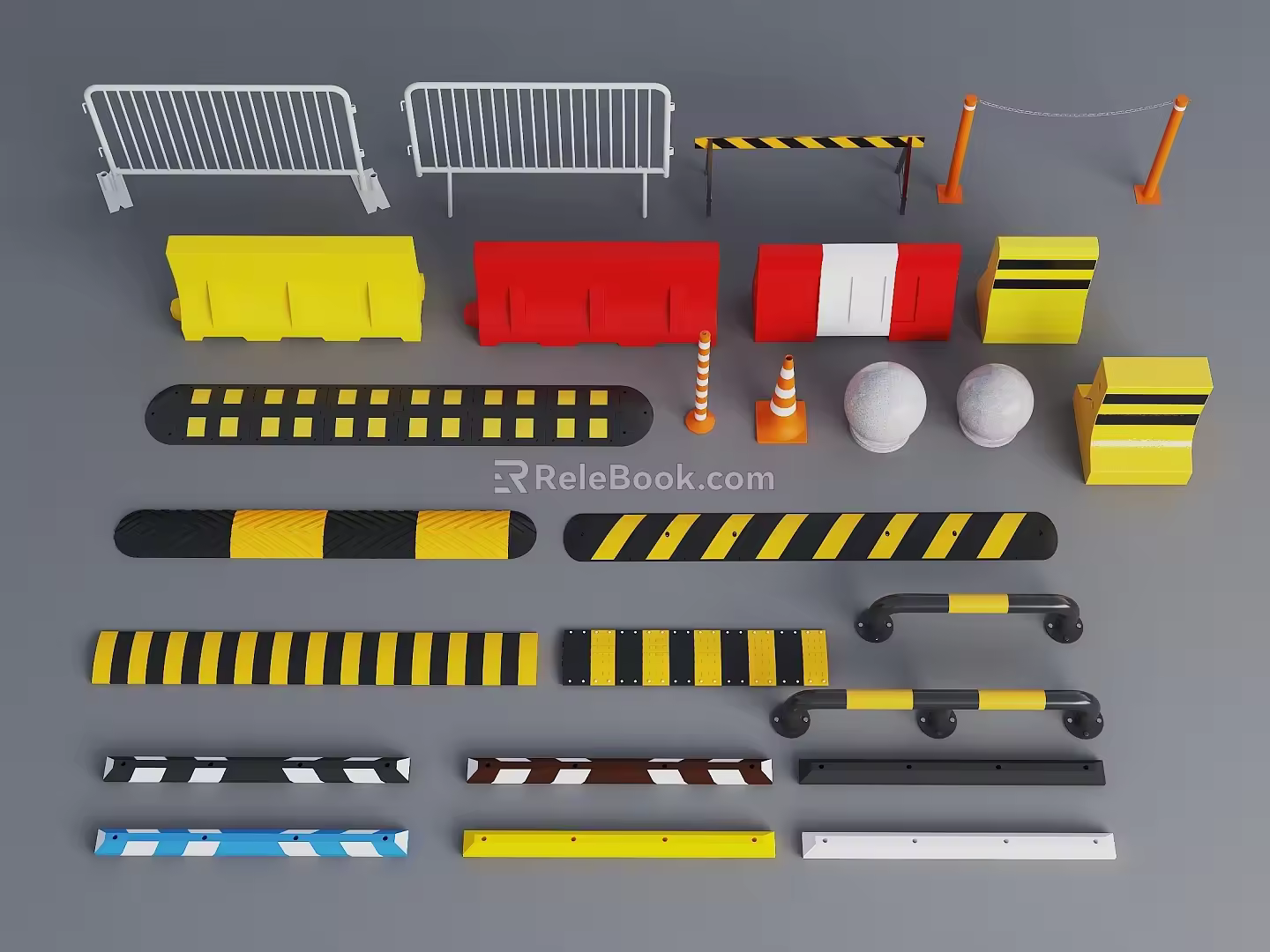 Car block car block stone car block speed bump parking equipment traffic accessories modern parking block 3d model