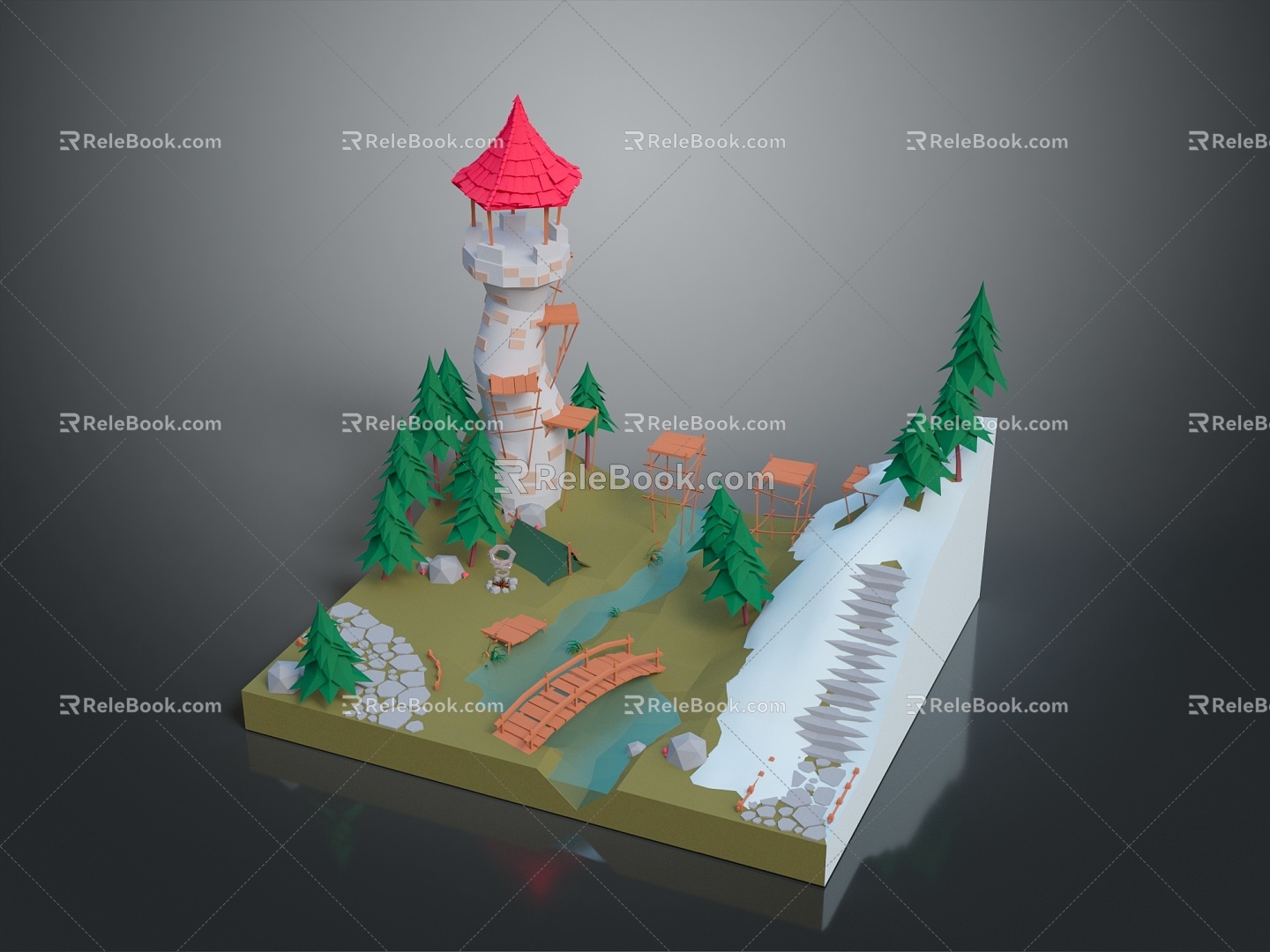 Game Environment Game Scene Fairy Tale Scene Fairy Tale Magic Scene Magic Item Fantasy Scene 3d model